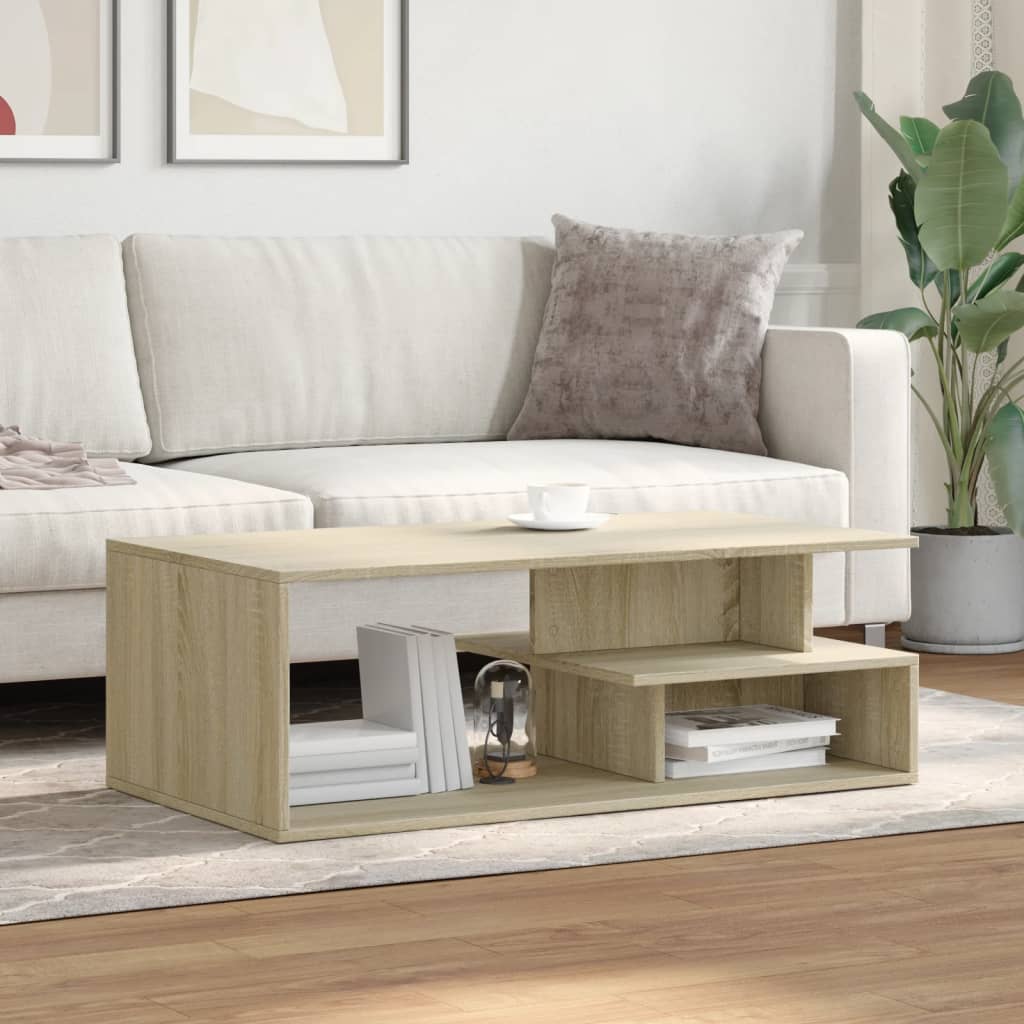 Masuta de cafea, stejar sonoma, 102x55x35 cm, lemn prelucrat — imaginea 3