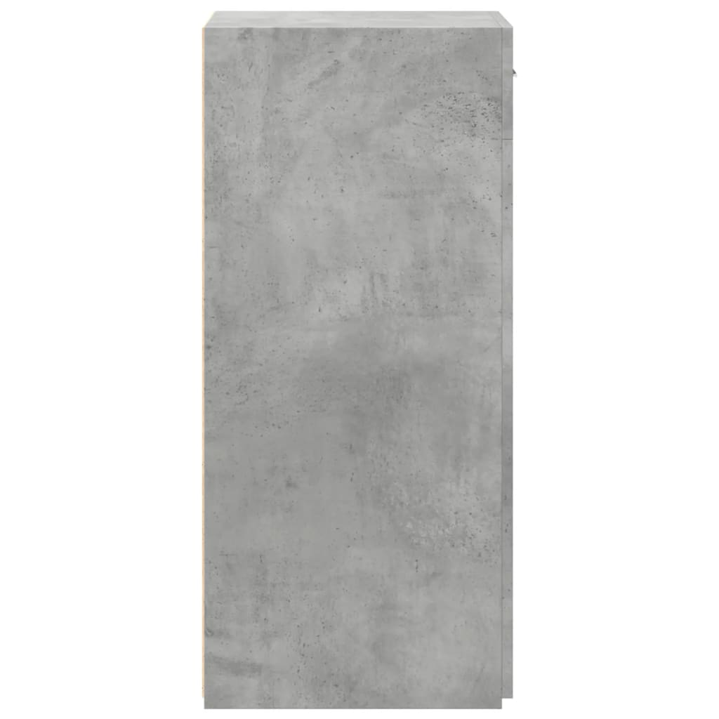 Dulap, gri beton, 45x42,5x93 cm, lemn prelucrat — imaginea 5