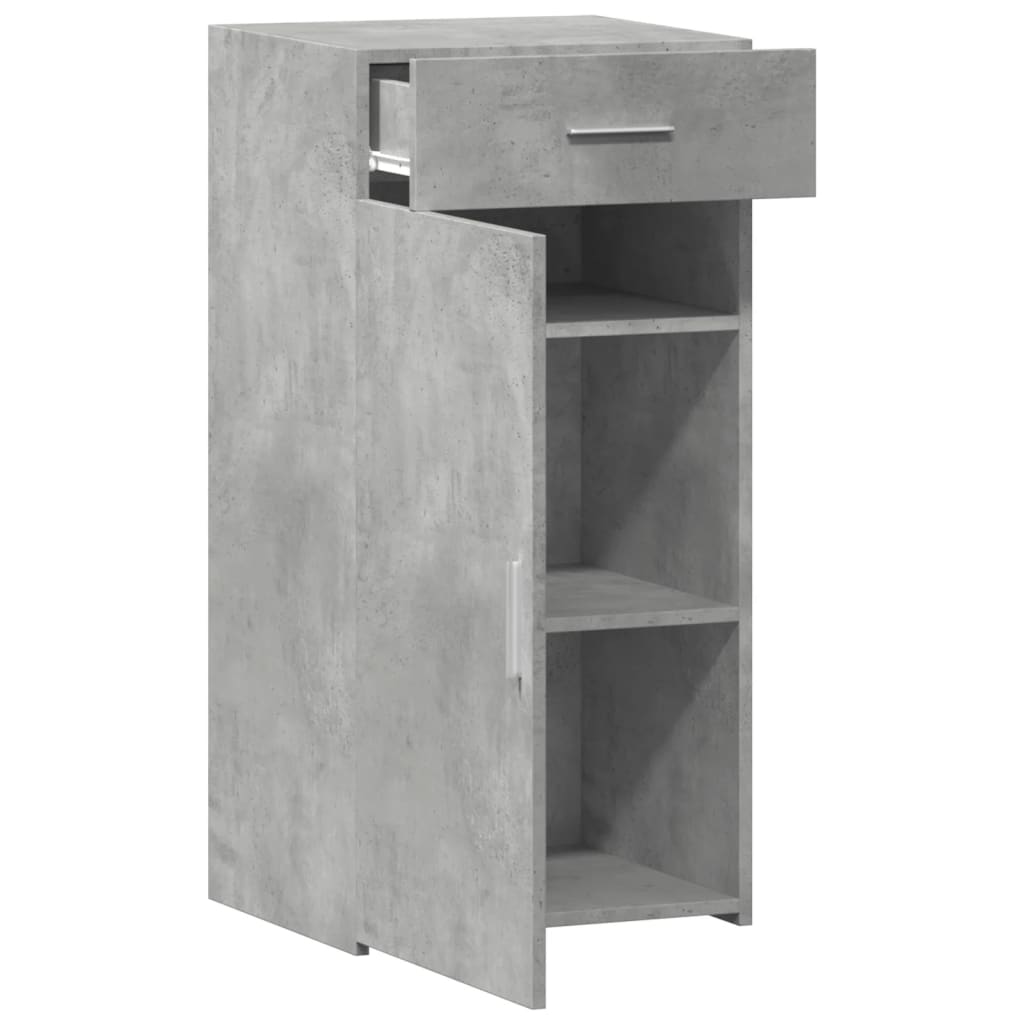 Dulap, gri beton, 45x42,5x93 cm, lemn prelucrat — imaginea 8