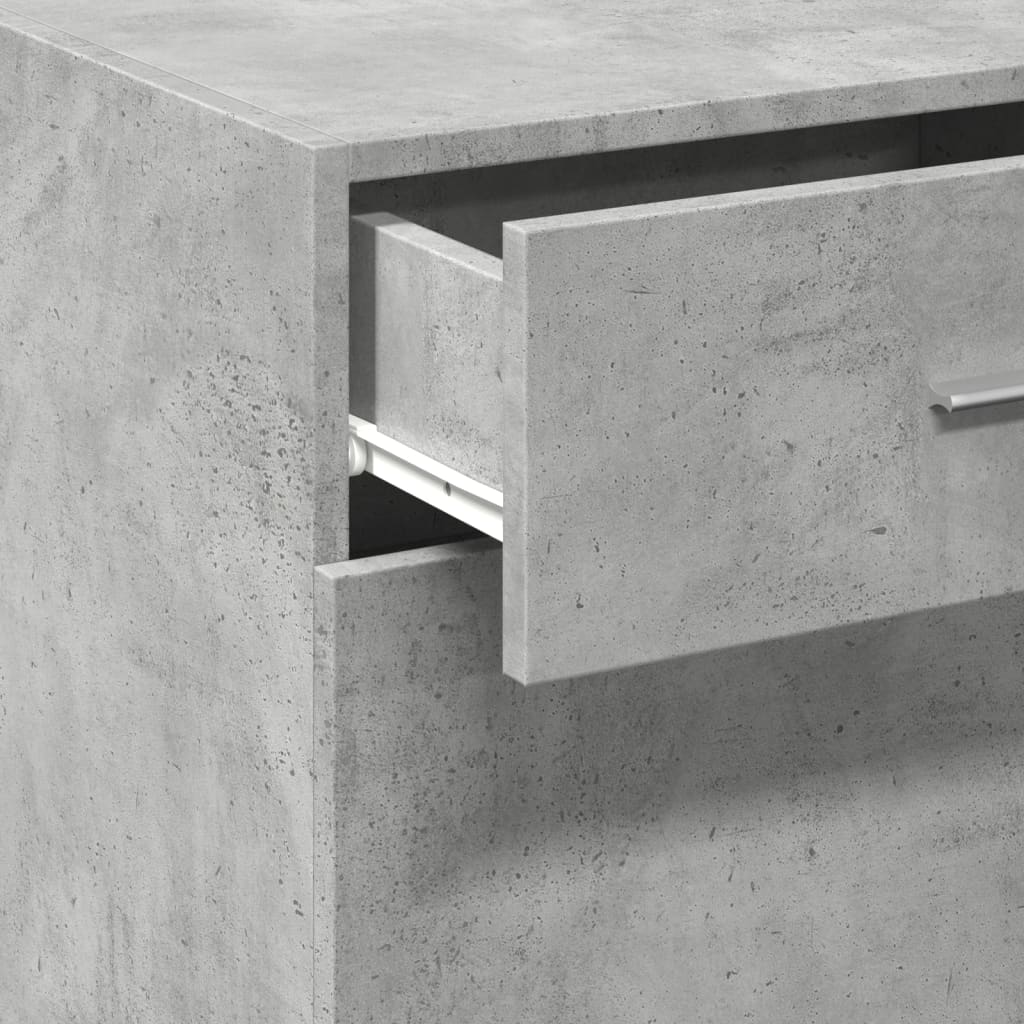 Dulap, gri beton, 45x42,5x93 cm, lemn prelucrat — imaginea 9