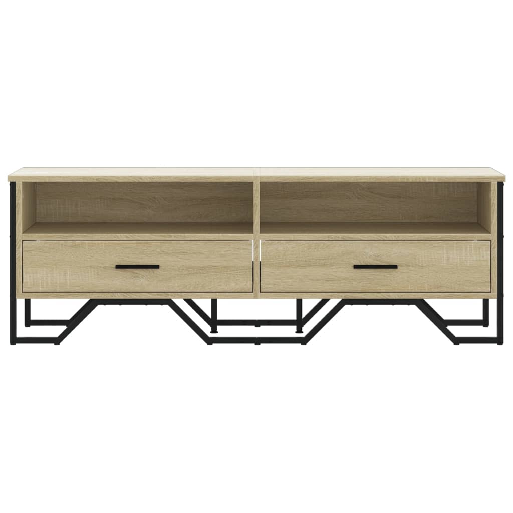 Dulap TV, stejar sonoma, 122x34x41 cm, lemn prelucrat — imaginea 4