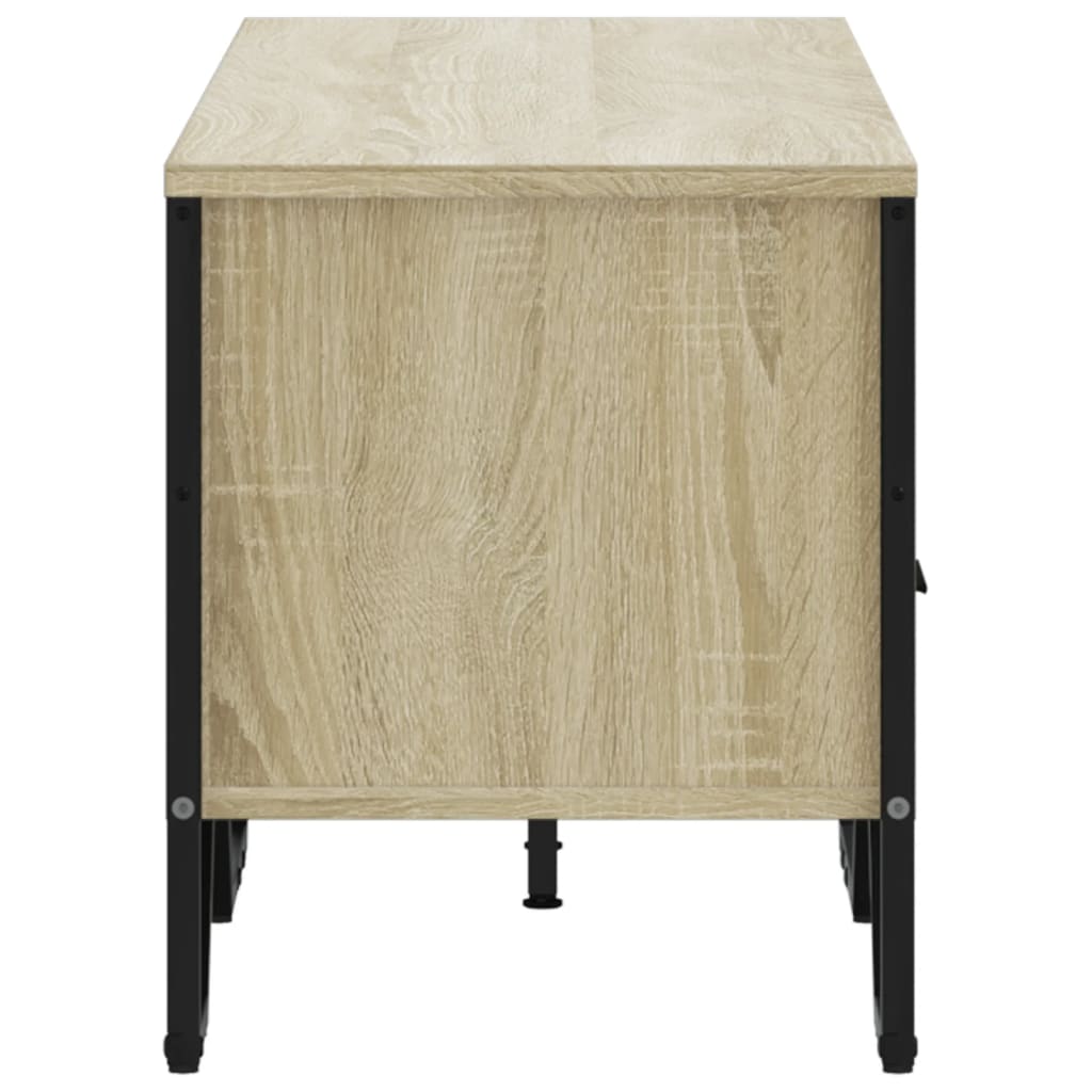 Dulap TV, stejar sonoma, 122x34x41 cm, lemn prelucrat — imaginea 5