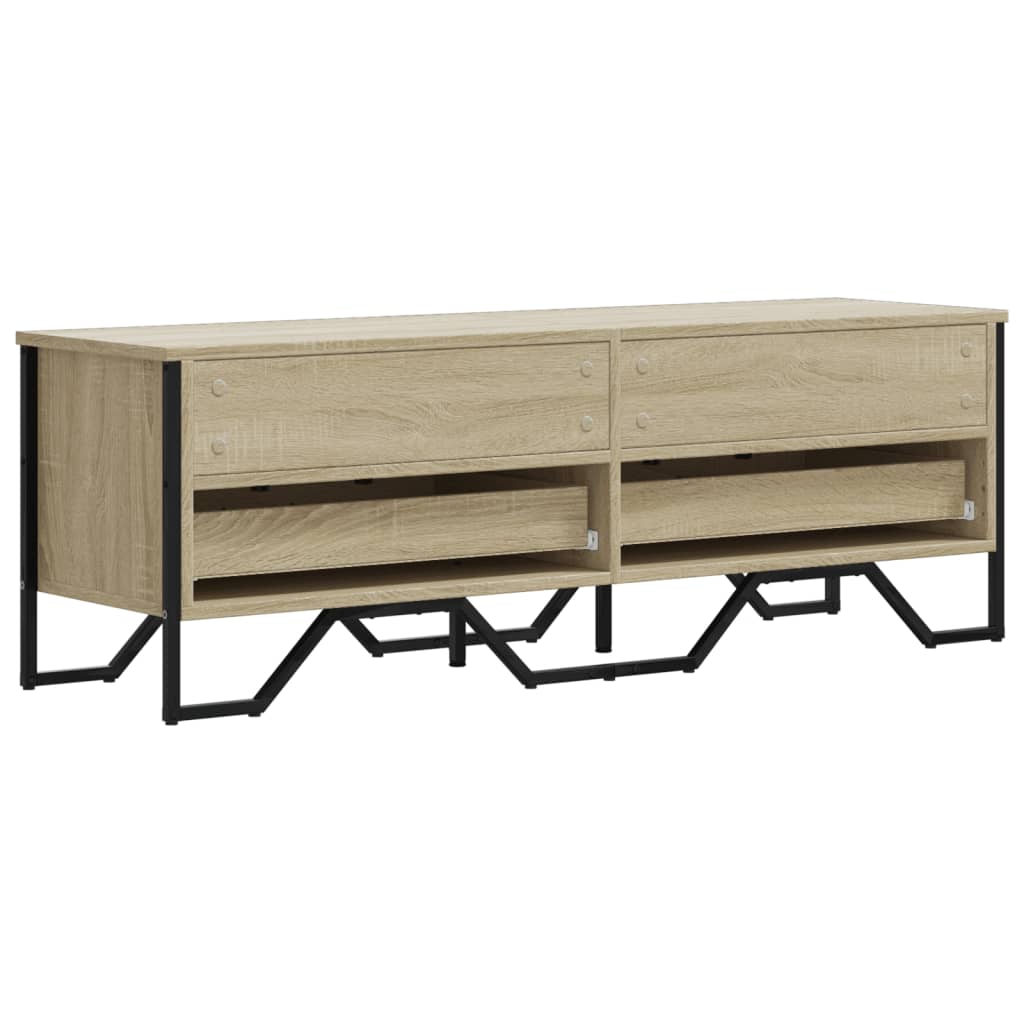 Dulap TV, stejar sonoma, 122x34x41 cm, lemn prelucrat — imaginea 6