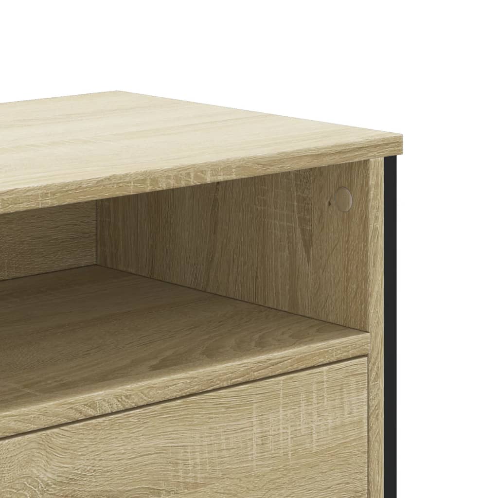 Dulap TV, stejar sonoma, 122x34x41 cm, lemn prelucrat — imaginea 8