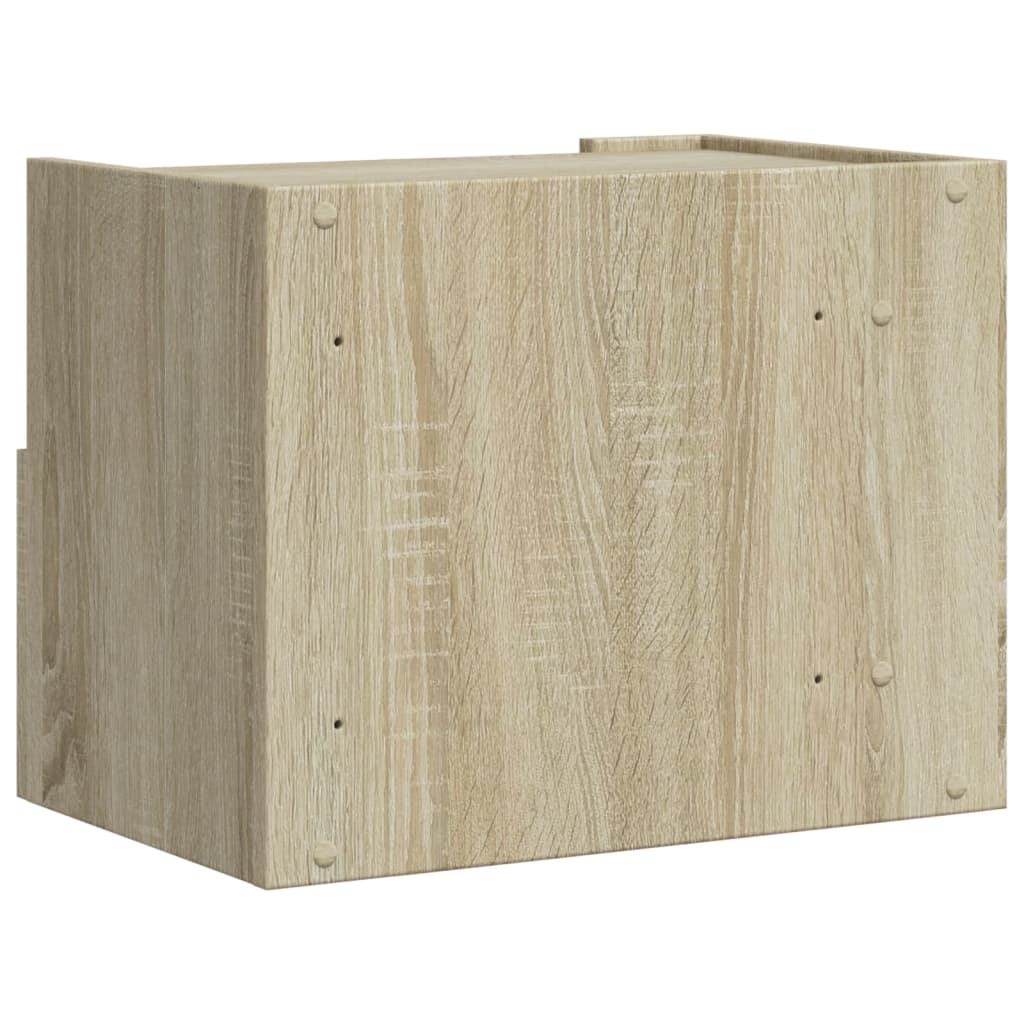 Noptiera de perete, stejar sonoma, 45x30x35 cm — imaginea 6