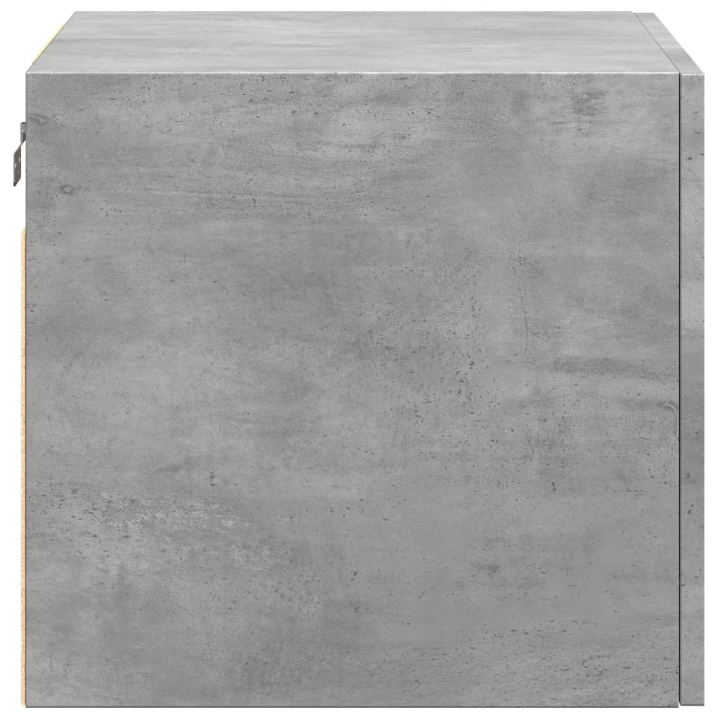 Dulap de perete, gri beton, 50x42,5x40 cm, lemn prelucrat — imaginea 5