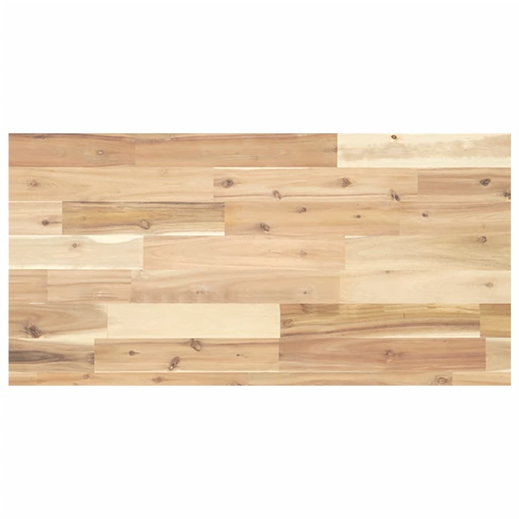 Rafturi suspendate 3 buc. 100x40x4cm lemn masiv acacia netratat, natural — imaginea 7