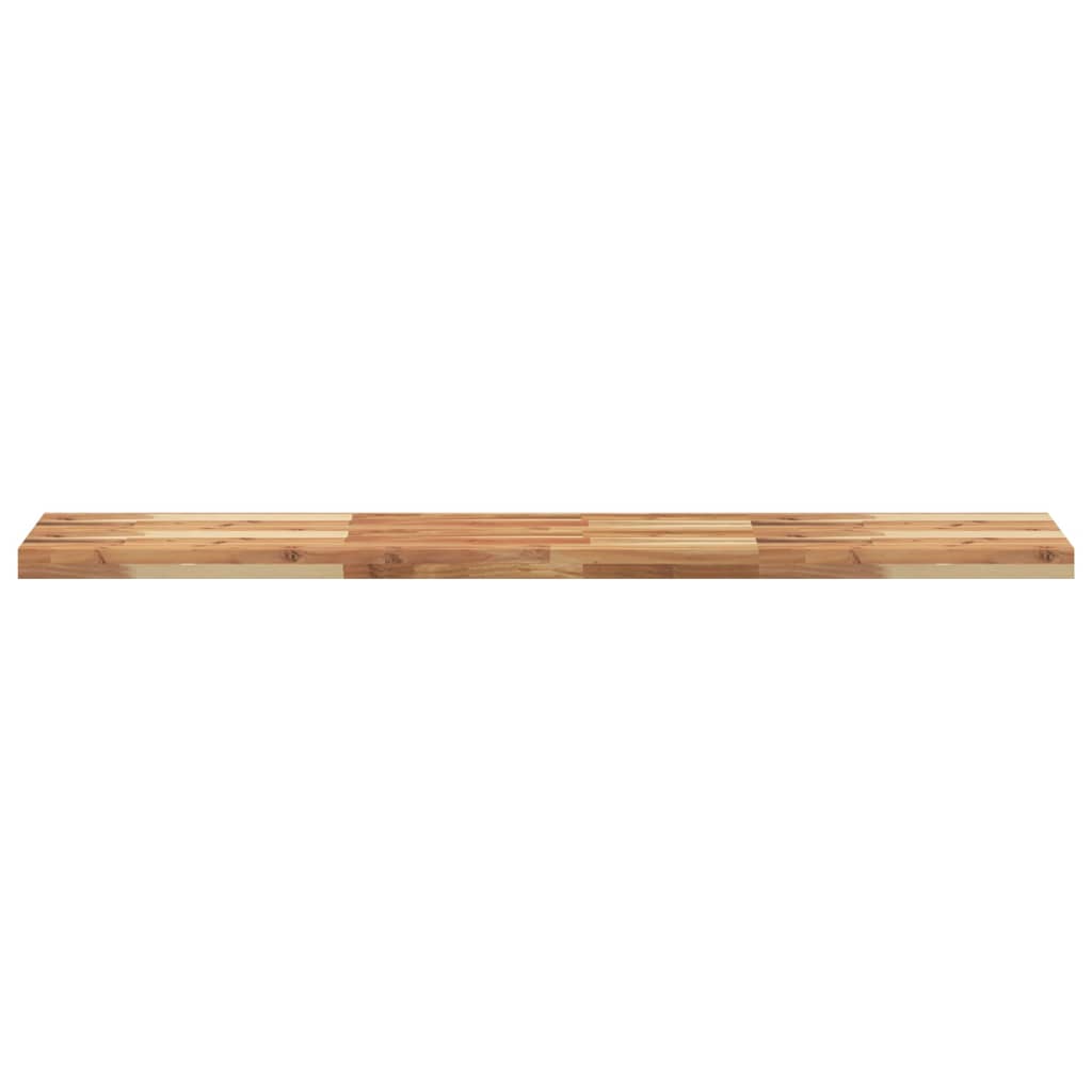 Rafturi suspendate 2 buc. 160x30x4cm lemn masiv acacia netratat, finisat în ulei — imaginea 4