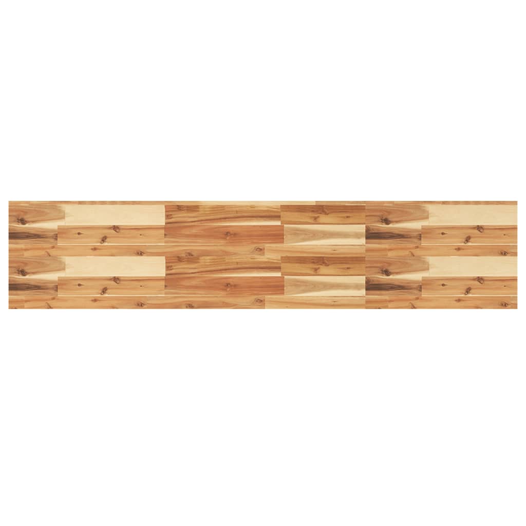Rafturi suspendate 2 buc. 160x30x4cm lemn masiv acacia netratat, finisat în ulei — imaginea 7