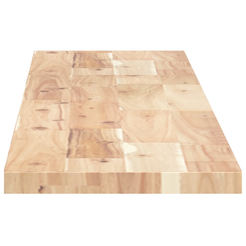 Rafturi suspendate 3 buc. 160x20x2cm lemn masiv acacia netratat, natural — imaginea 5