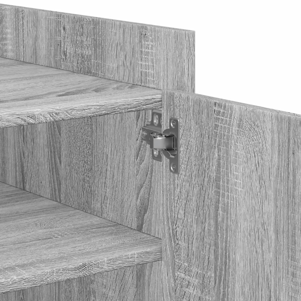 Masuta de cafea gri sonoma 100x50x50 cm lemn prelucrat — imaginea 9