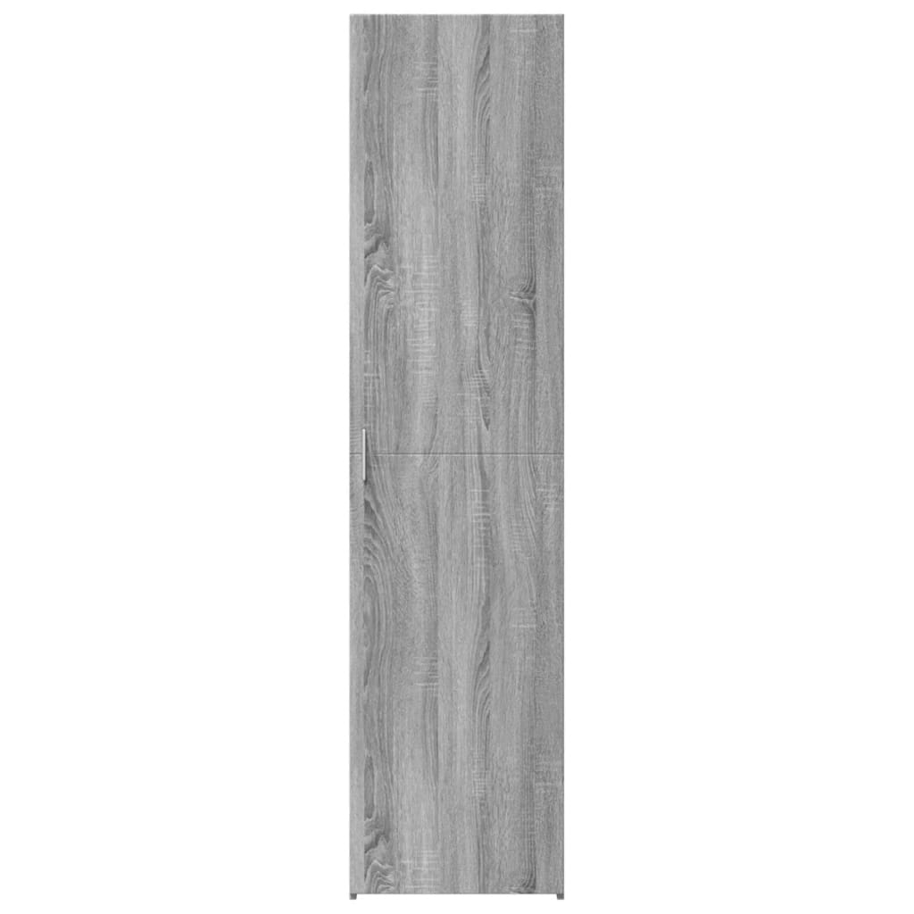 Dulap inalt, gri sonoma, 45x42,5x185 cm, lemn compozit — imaginea 4