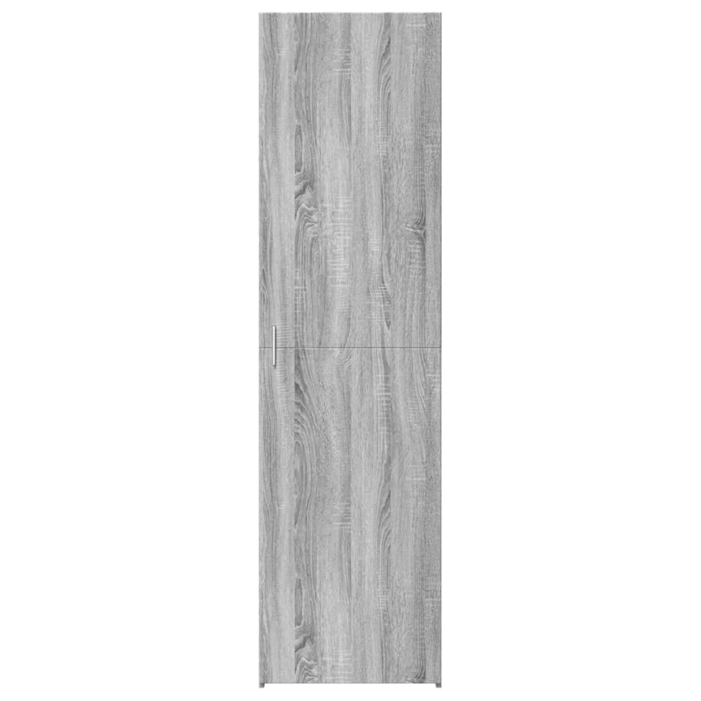 Dulap inalt, gri sonoma, 50x42,5x185 cm, lemn prelucrat — imaginea 4