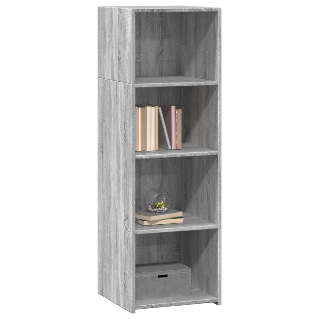 Dulap inalt, gri sonoma, 40x41x124 cm, lemn prelucrat — imaginea 3