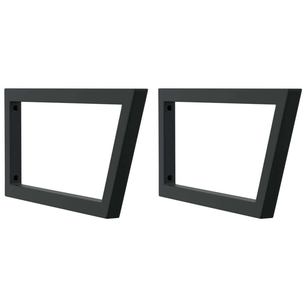 Raft pentru lavoar montat pe perete, otel și lemn masiv stejar, maro și negru, mărime 100x60x2 cm, model trapez — imaginea 7