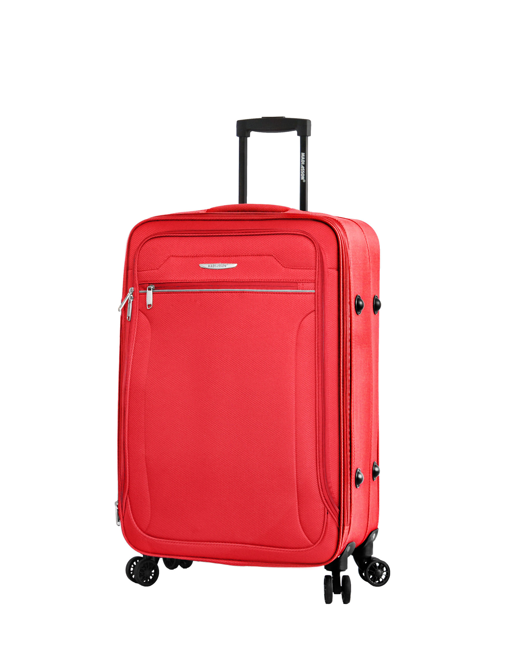 Troler Mediu, Extensibil, 4 Roti Duble, Madisson, SW21403 - 68 cm, Rosu
