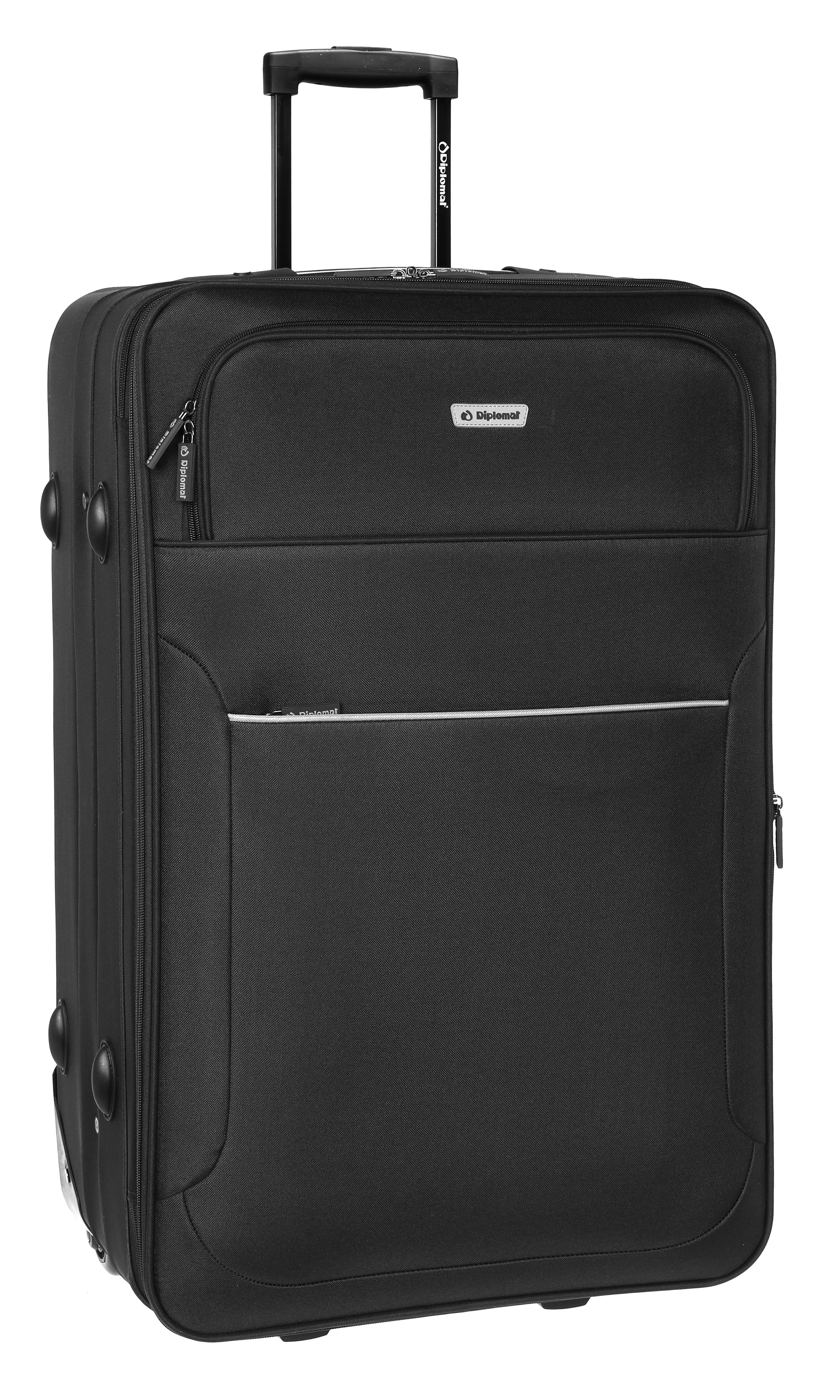 Troler Mare, Extensibil , Diplomat, ZC 3002 - 74 cm, Negru