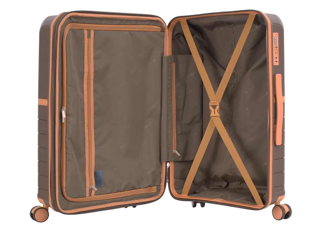 Troler Cabina Polipropilena, Fermoar Antifurt, Cifru TSA, Snowball, SW49403, 55.5 cm