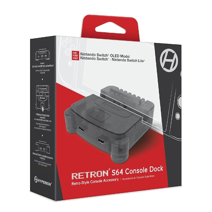 Suport consola Hyperkin Retron S64, pentru Nintendo Switch