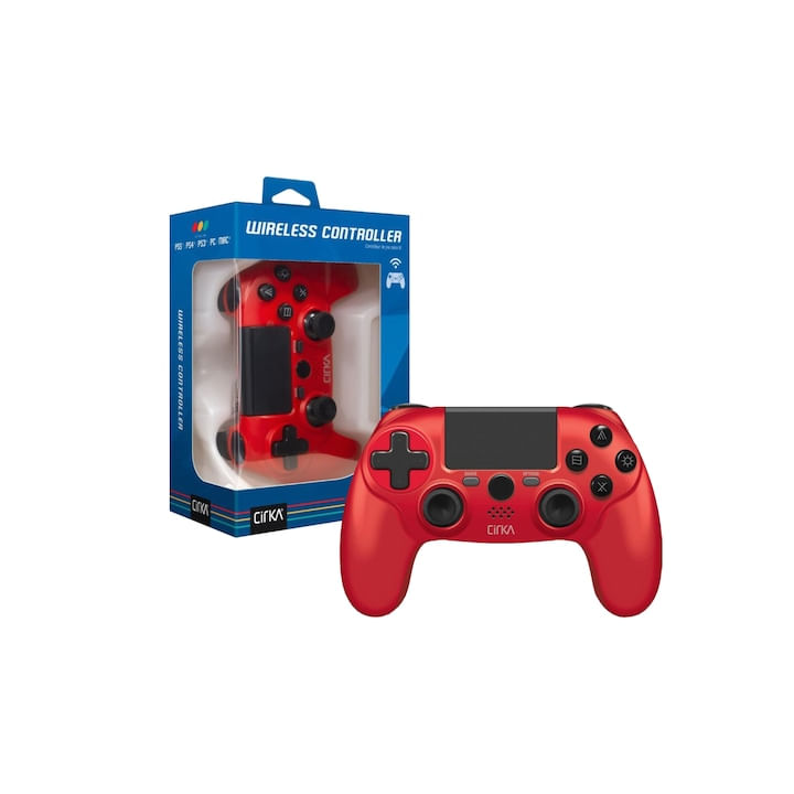 Controller wireless Hyperkin Nuforce, pentru PS4 sau PC, rosu