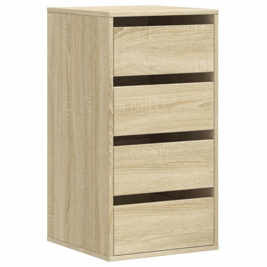 Dulap colt cu sertare stejar sonoma 40x41x76 cm lemn prelucrat