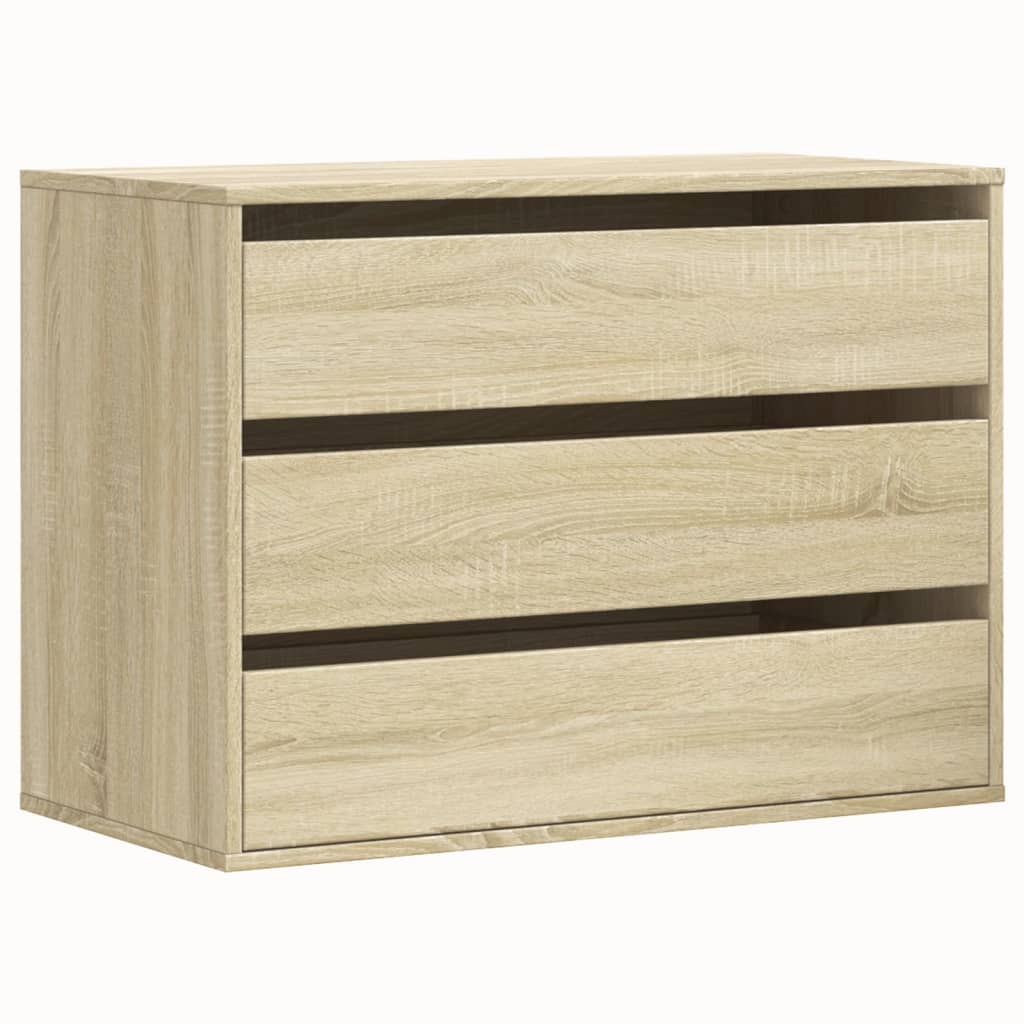 Dulap colt cu sertare stejar sonoma 80x41x58 cm lemn prelucrat
