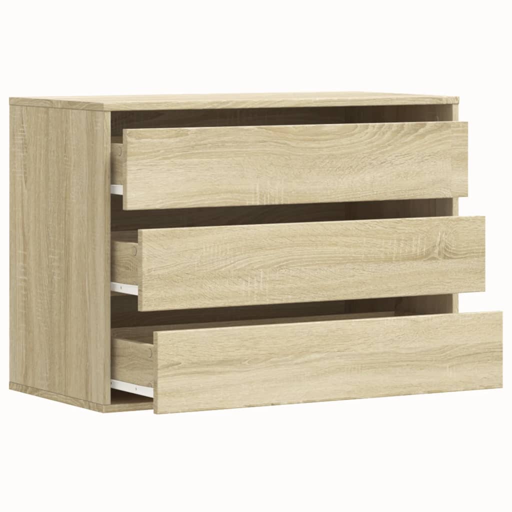 Dulap colt cu sertare stejar sonoma 80x41x58 cm lemn prelucrat — imaginea 5