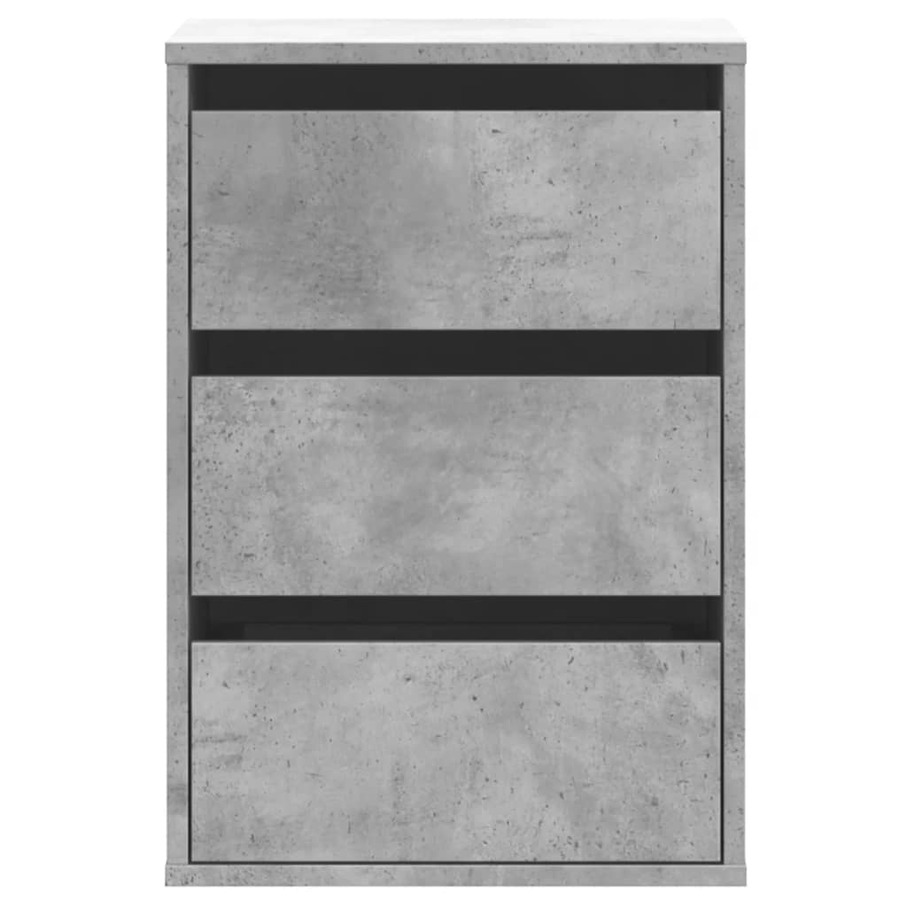 Dulap colt cu sertare gri beton 40x41x58 cm lemn prelucrat — imaginea 4