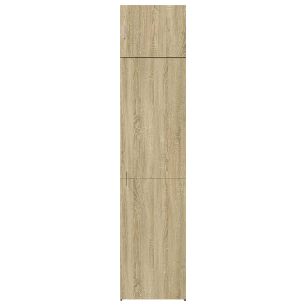 Dulap de depozitare slim, stejar sonoma, 50x42,5x225cm, lemn — imaginea 4