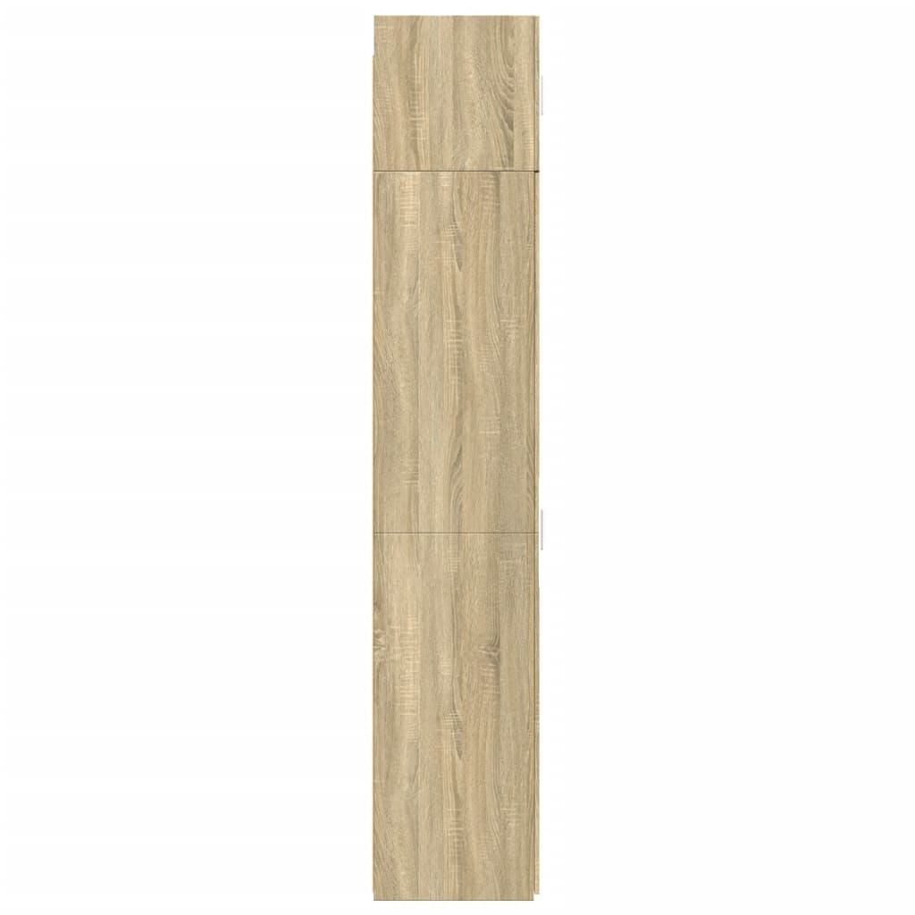 Dulap de depozitare slim, stejar sonoma, 50x42,5x225cm, lemn — imaginea 7