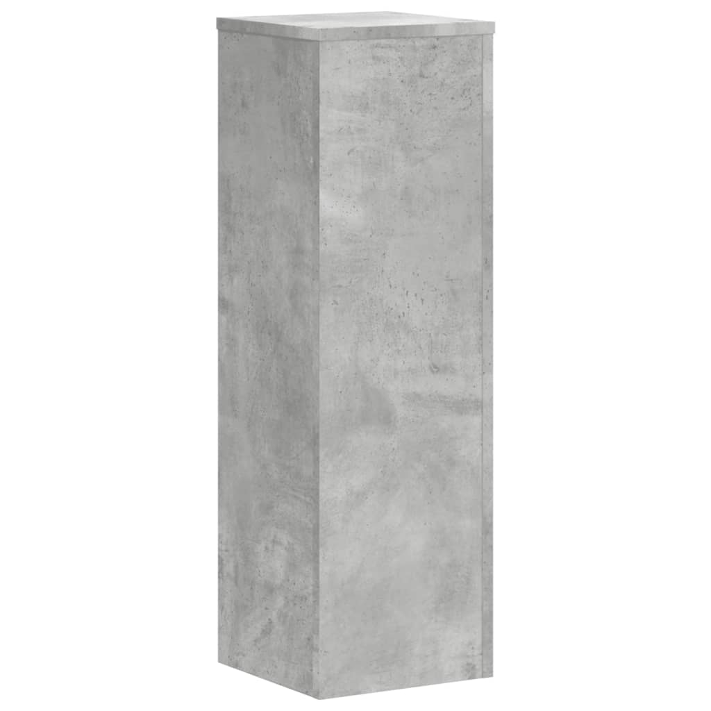 Suport de plante, 2 buc., gri beton, 25x25x80 cm lemn prelucrat — imaginea 4