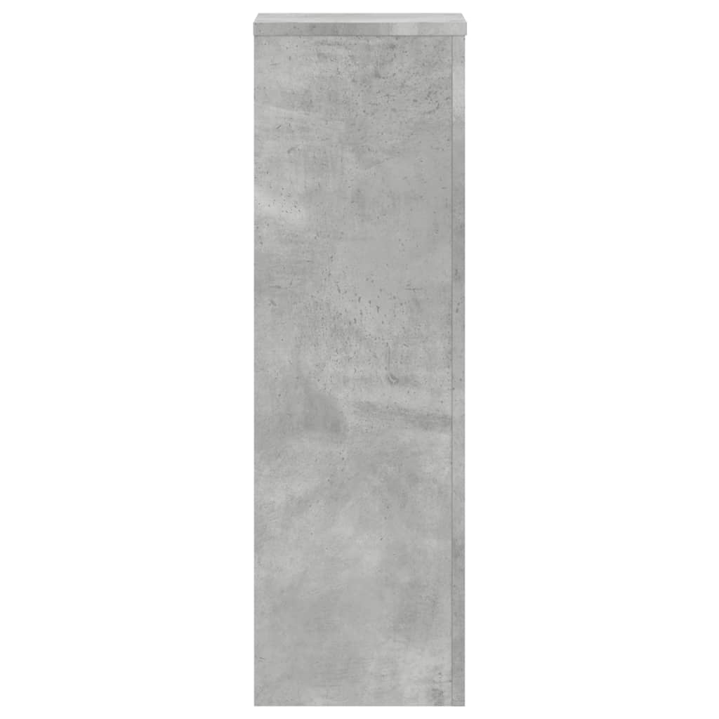 Suport de plante, 2 buc., gri beton, 25x25x80 cm lemn prelucrat — imaginea 5