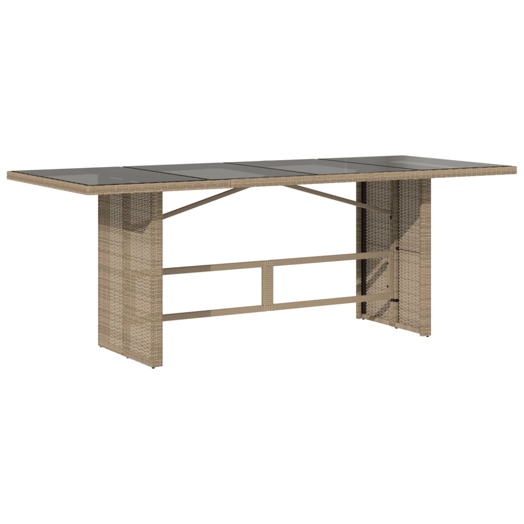 Set bistro de gradina cu perne, 9 piese, maro, poliratan — imaginea 4