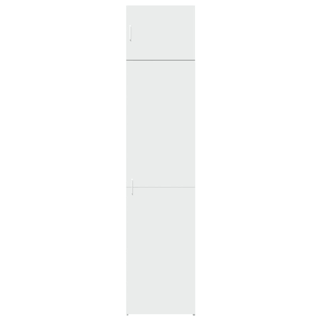 Dulap depozitare slim alb 50x42,5x225 cm lemn prelucrat — imaginea 4