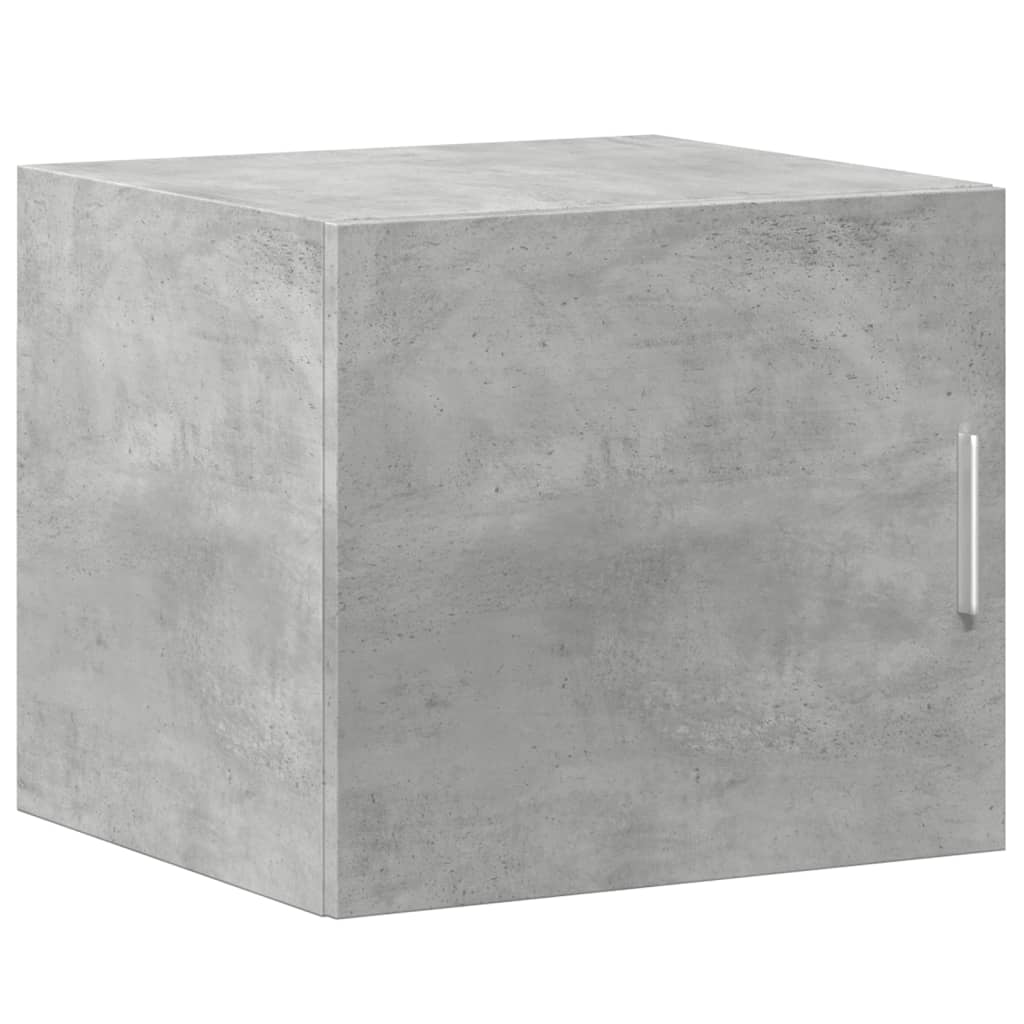 Dulap depozitare slim gri beton 45x42,5x225 cm lemn prelucrat — imaginea 5