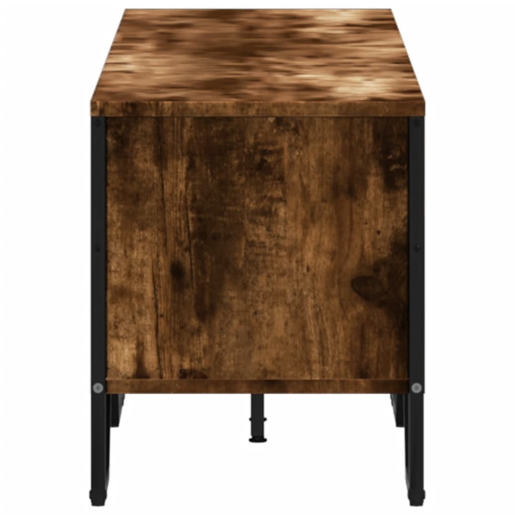 Dulap TV, stejar fumuriu, 180x34x41 cm, lemn prelucrat — imaginea 5