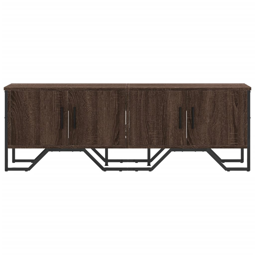 Dulap TV, stejar maro, 122x34x41 cm, lemn prelucrat — imaginea 4