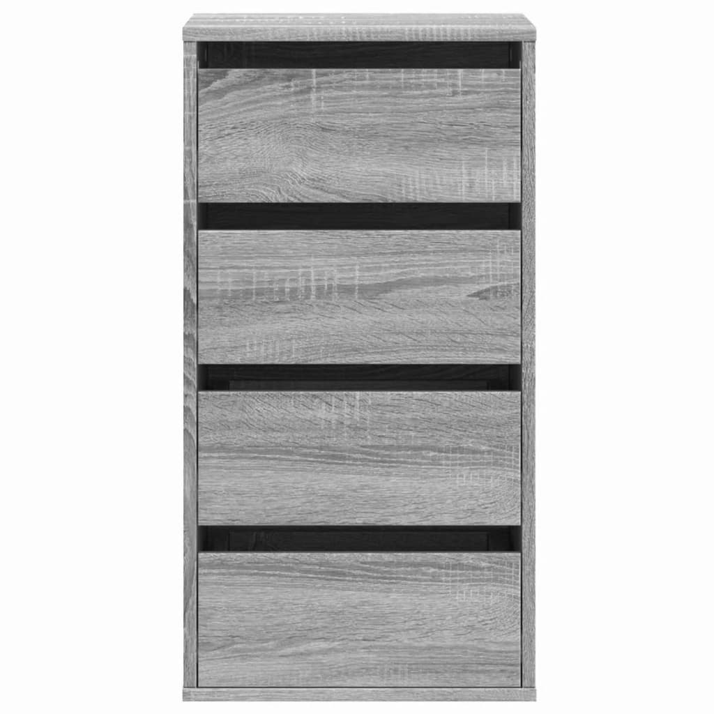 Dulap colt cu sertare sonoma gri 40x41x76 cm lemn prelucrat — imaginea 4