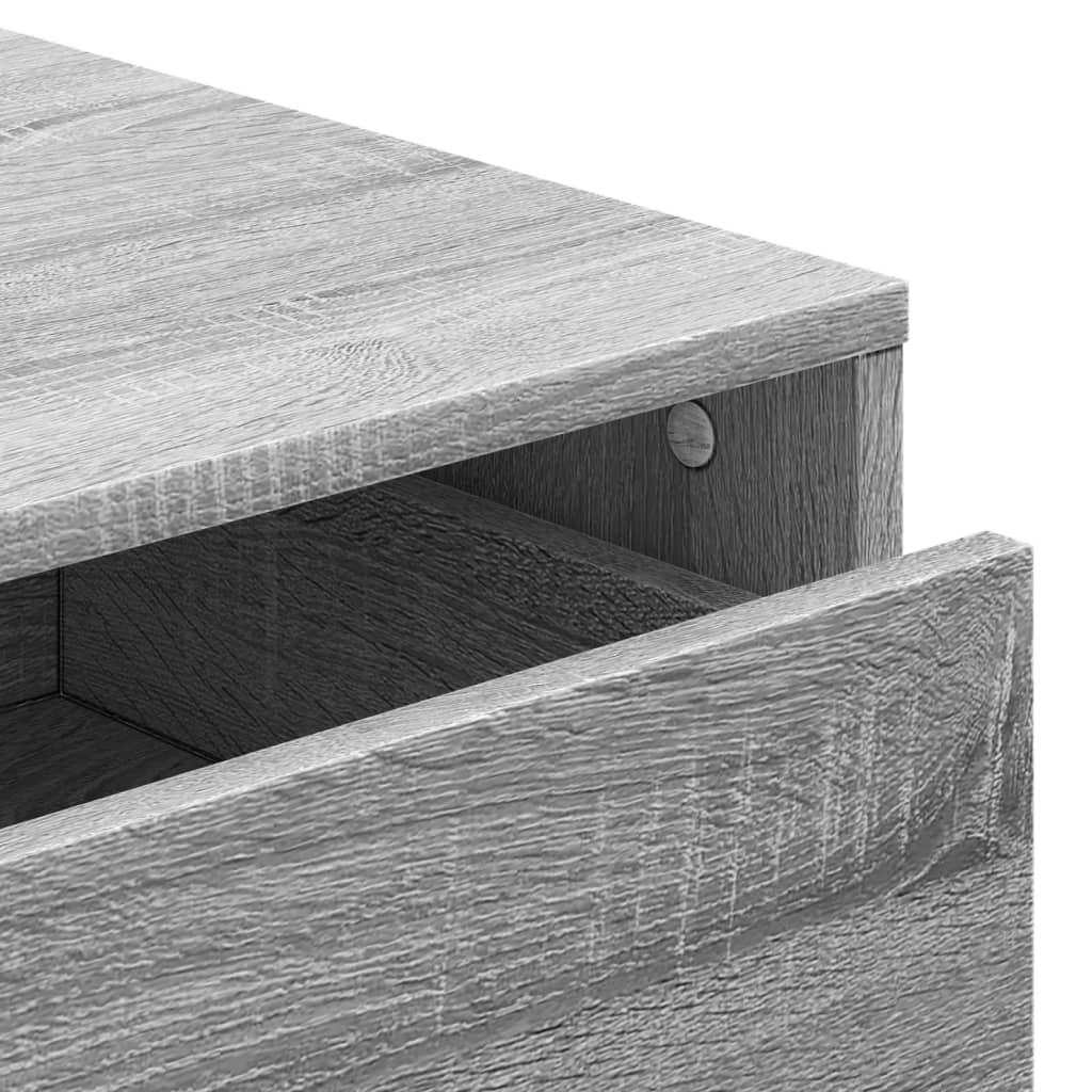 Dulap colt cu sertare sonoma gri 40x41x76 cm lemn prelucrat — imaginea 8