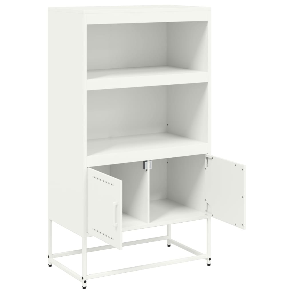 Dulap inalt, alb, 68,5x38,5x123,5 cm, otel — imaginea 9