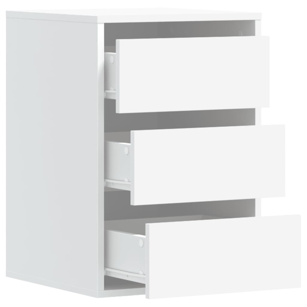 Dulap colt cu sertare alb 40x41x58 cm lemn prelucrat — imaginea 5