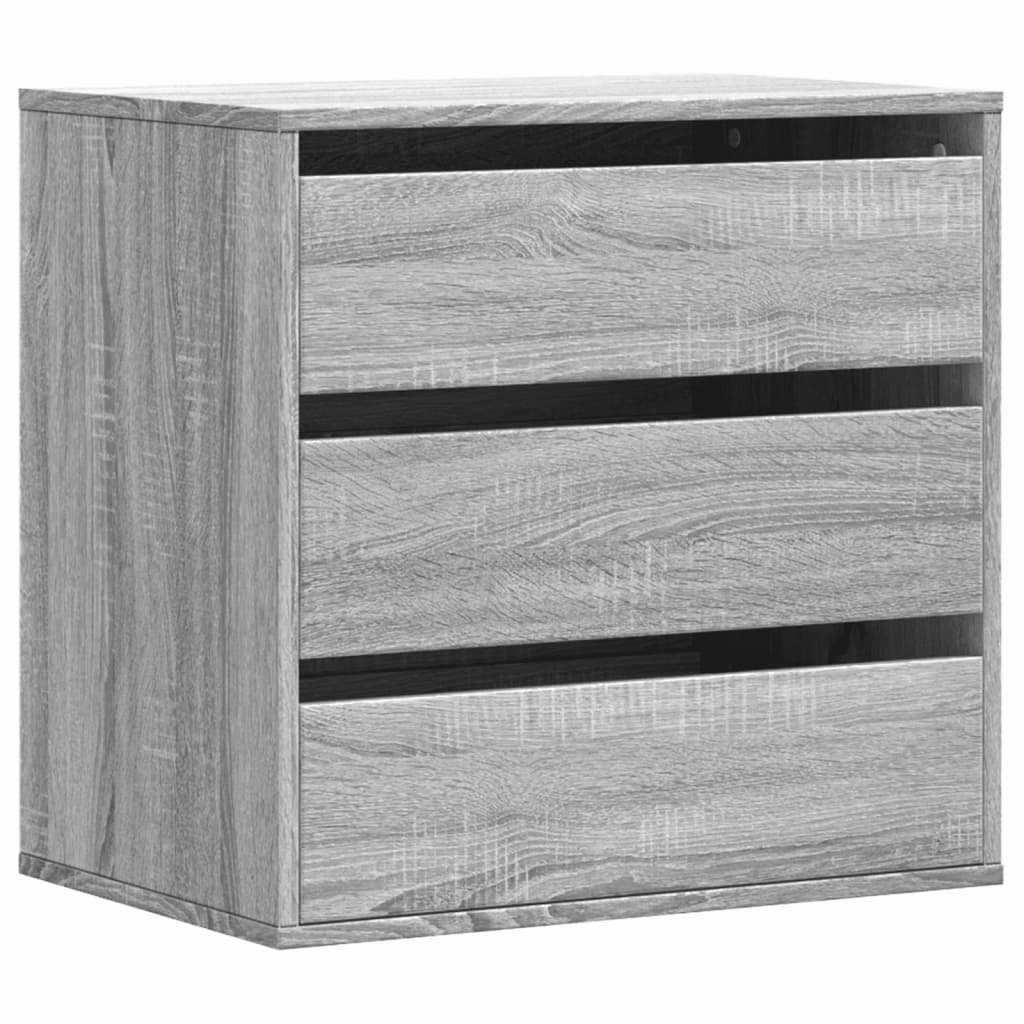 Dulap colt cu sertare sonoma gri 60x41x58 cm lemn prelucrat