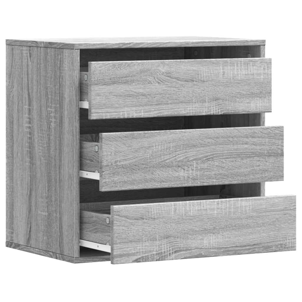Dulap colt cu sertare sonoma gri 60x41x58 cm lemn prelucrat — imaginea 5