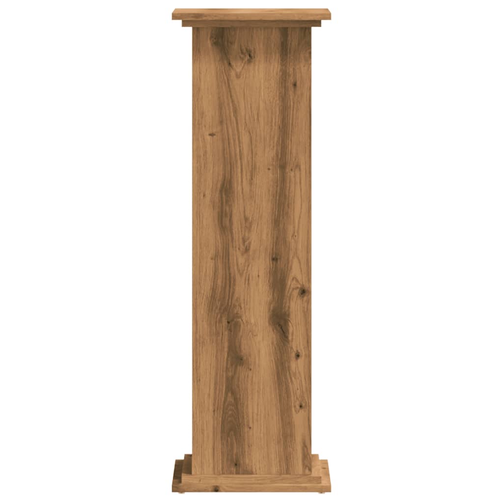 Suport de plante stejar artizanal, 33x33x100 cm, lemn prelucrat — imaginea 5