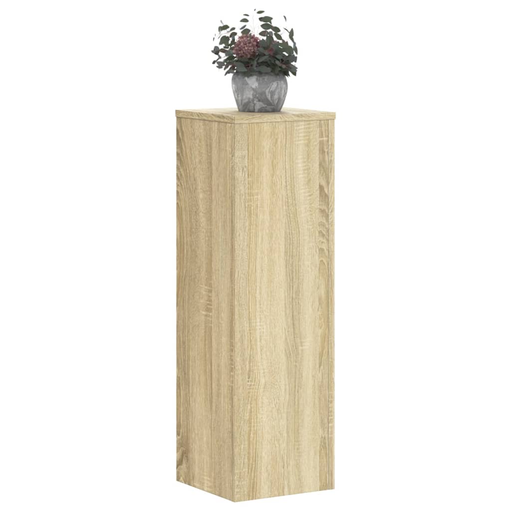 Suporturi de plante, 2 buc., stejar sonoma, 25x25x80 cm, lemn — imaginea 3