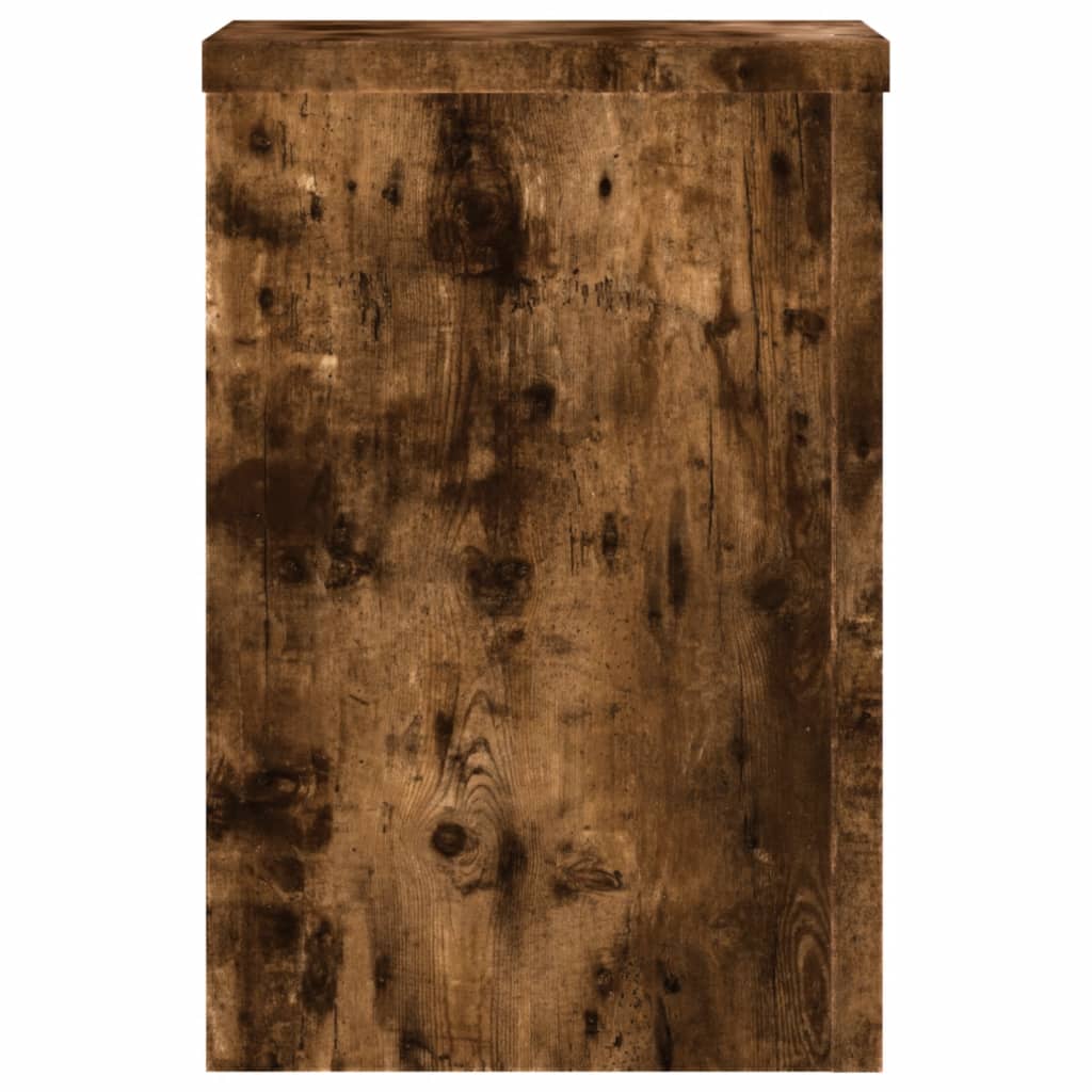Suporturi de plante 2 buc. stejar fumuriu 25x25x35 cm lemn — imaginea 5