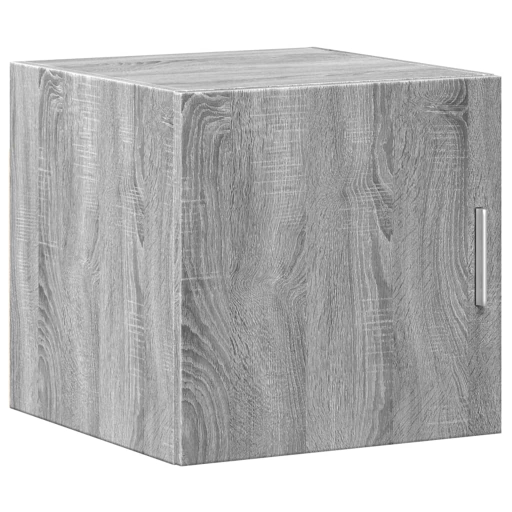 Dulap depozitare slim sonoma gri 40x42,5x225 cm lemn prelucrat — imaginea 5