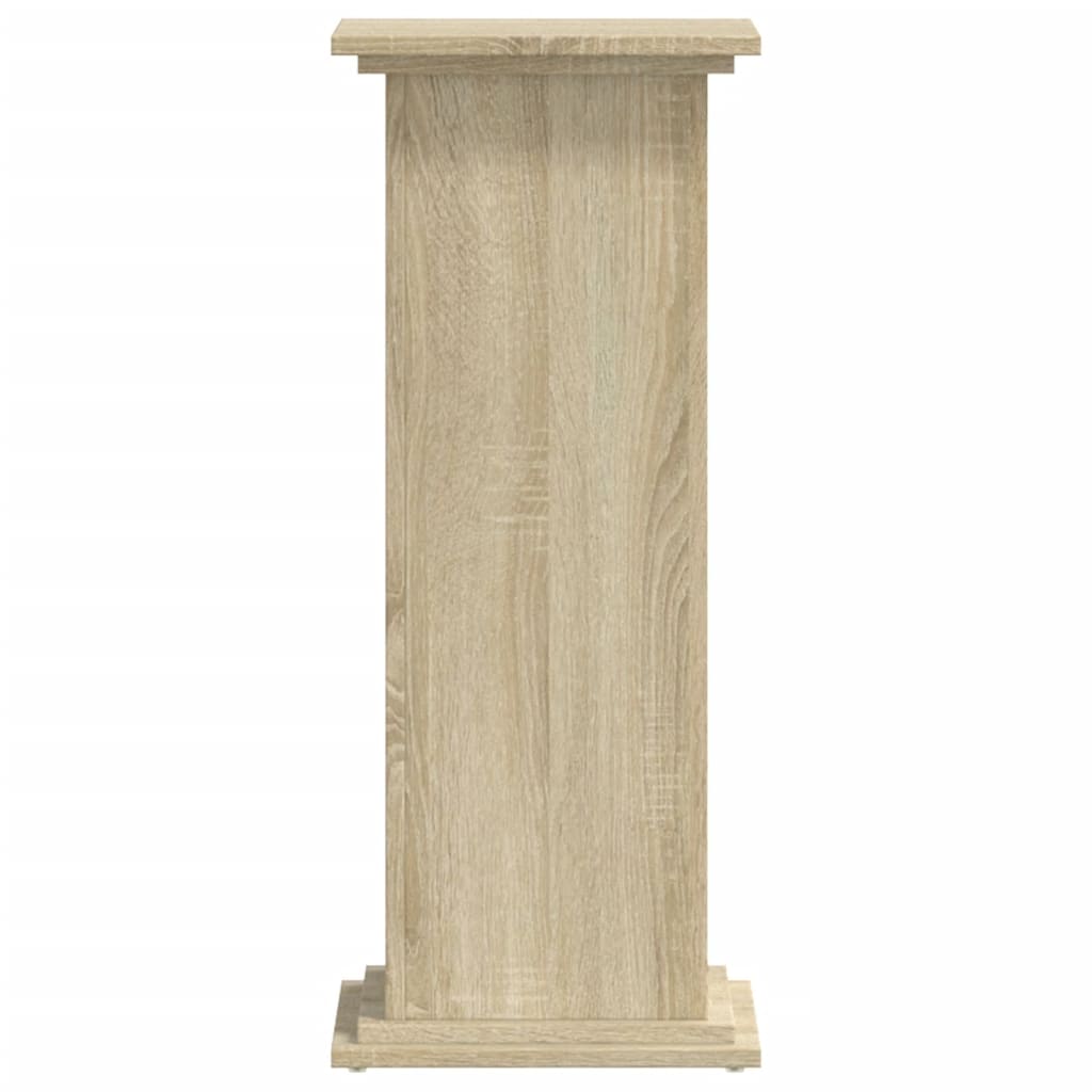 Suport de plante, stejar sonoma, 33x33x80 cm, lemn prelucrat — imaginea 4