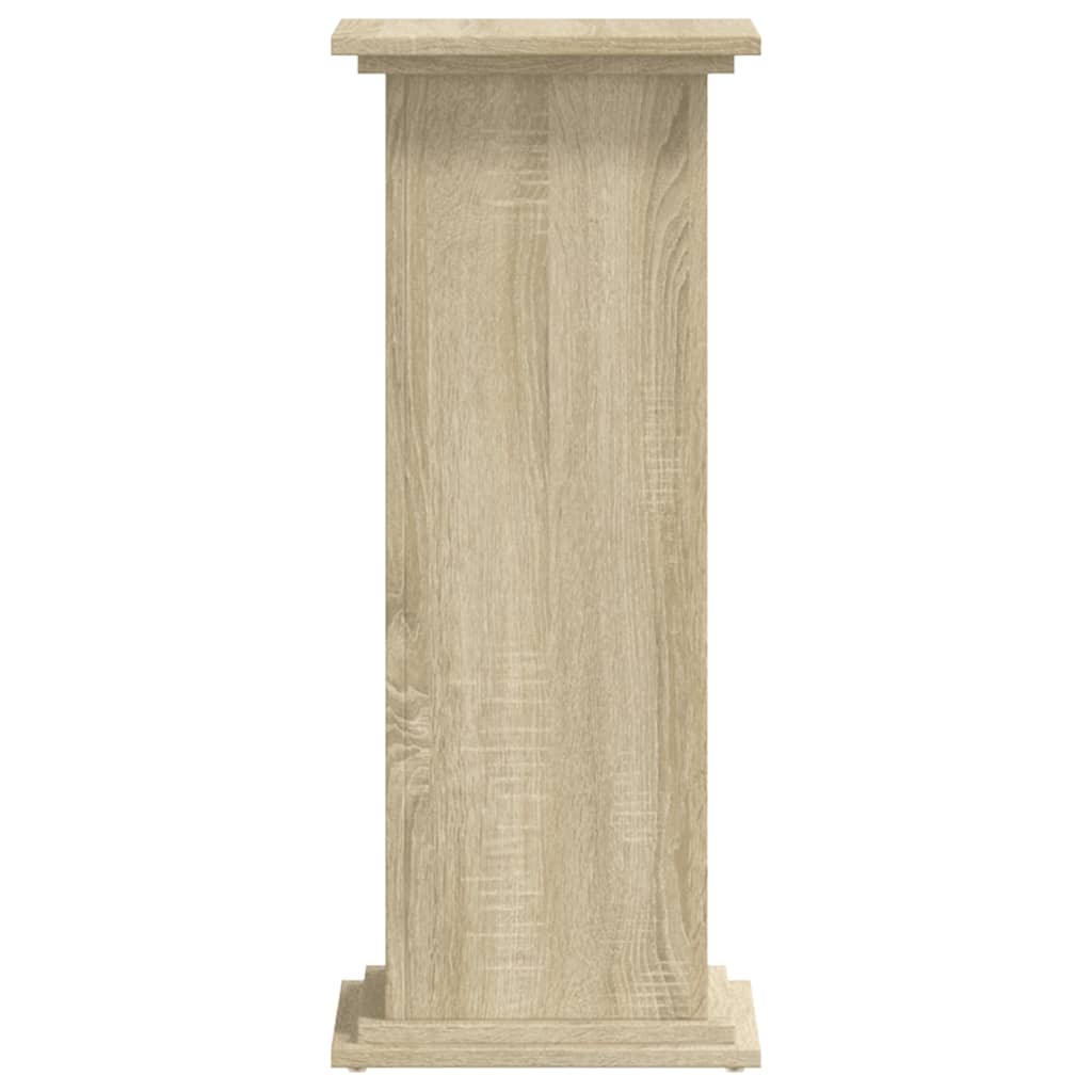 Suport de plante, stejar sonoma, 33x33x80 cm, lemn prelucrat — imaginea 5