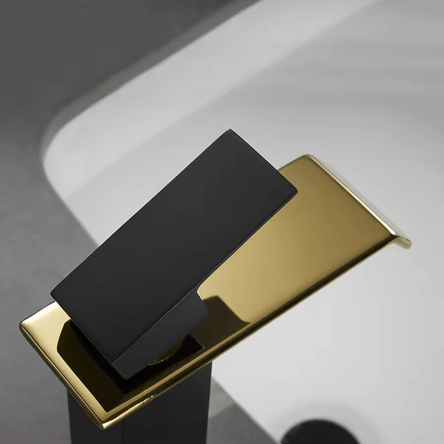 Baterie Lavoar cu montare pe chiuveta, culoare Negru/Auriu ABYZ™ — imaginea 2